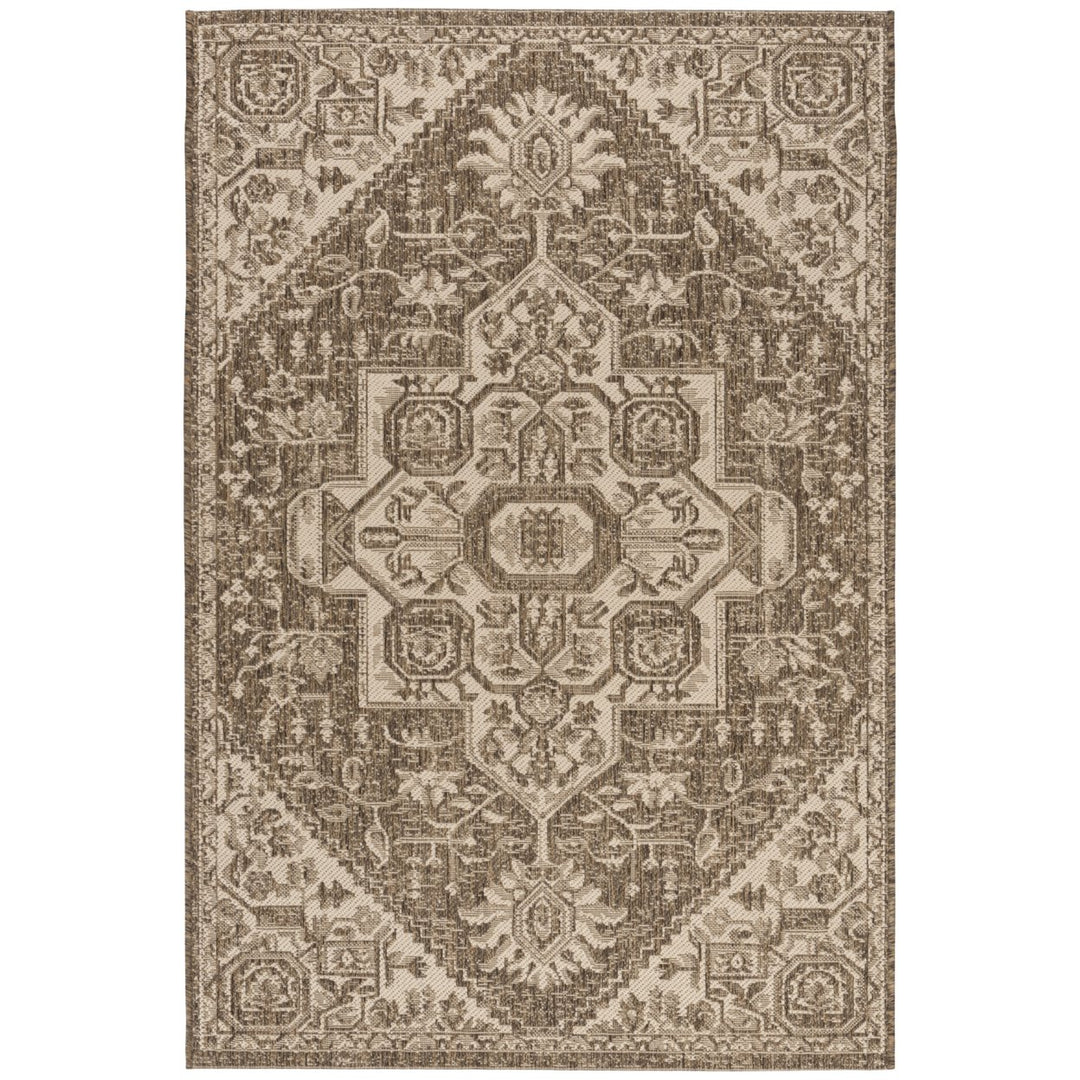 SAFAVIEH Outdoor LND138A Linden Collection Cream / Beige Rug Image 1