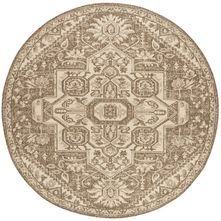 SAFAVIEH Outdoor LND138A Linden Collection Cream / Beige Rug Image 1