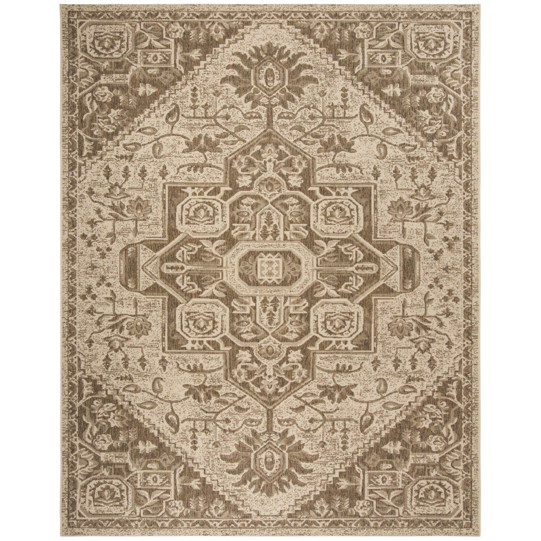 SAFAVIEH Outdoor LND138B Linden Collection Beige / Cream Rug Image 4