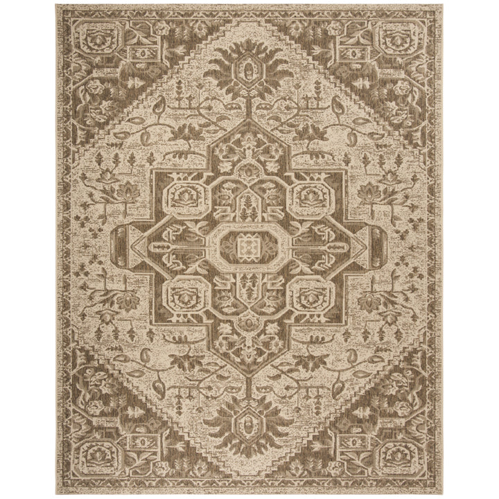 SAFAVIEH Outdoor LND138B Linden Collection Beige / Cream Rug Image 4