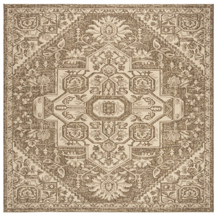 SAFAVIEH Outdoor LND138A Linden Collection Cream / Beige Rug Image 5