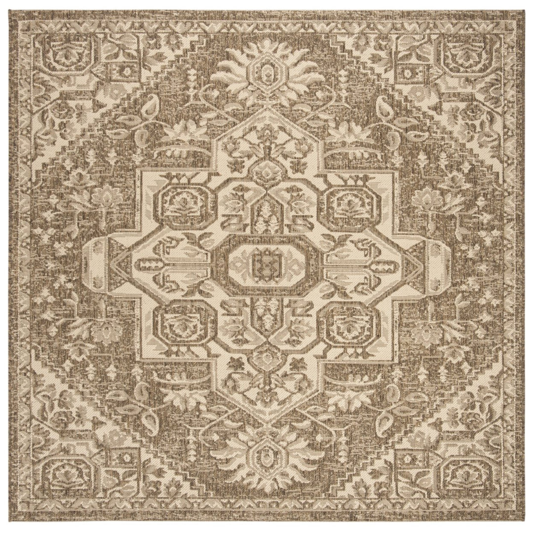 SAFAVIEH Outdoor LND138A Linden Collection Cream / Beige Rug Image 1