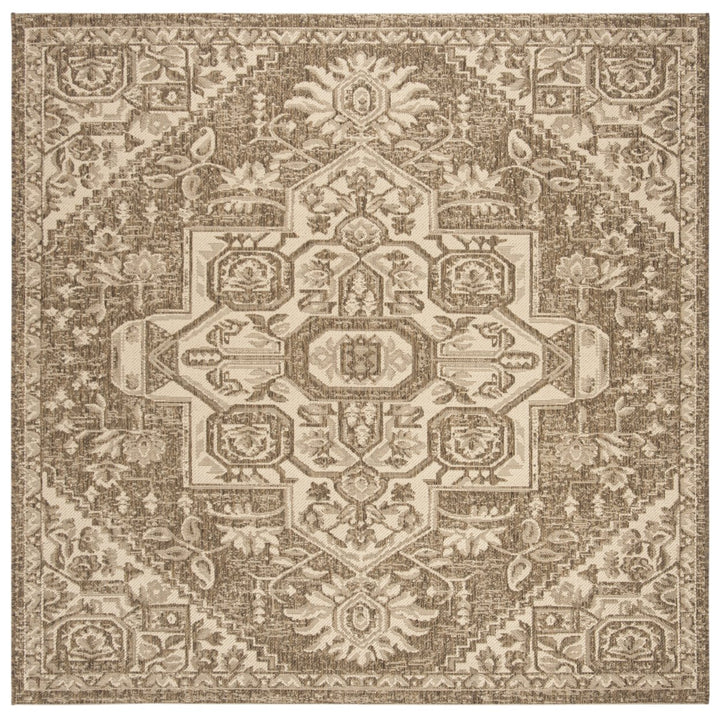 SAFAVIEH Outdoor LND138A Linden Collection Cream / Beige Rug Image 1