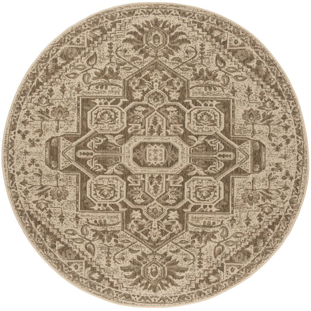 SAFAVIEH Outdoor LND138B Linden Collection Beige / Cream Rug Image 5