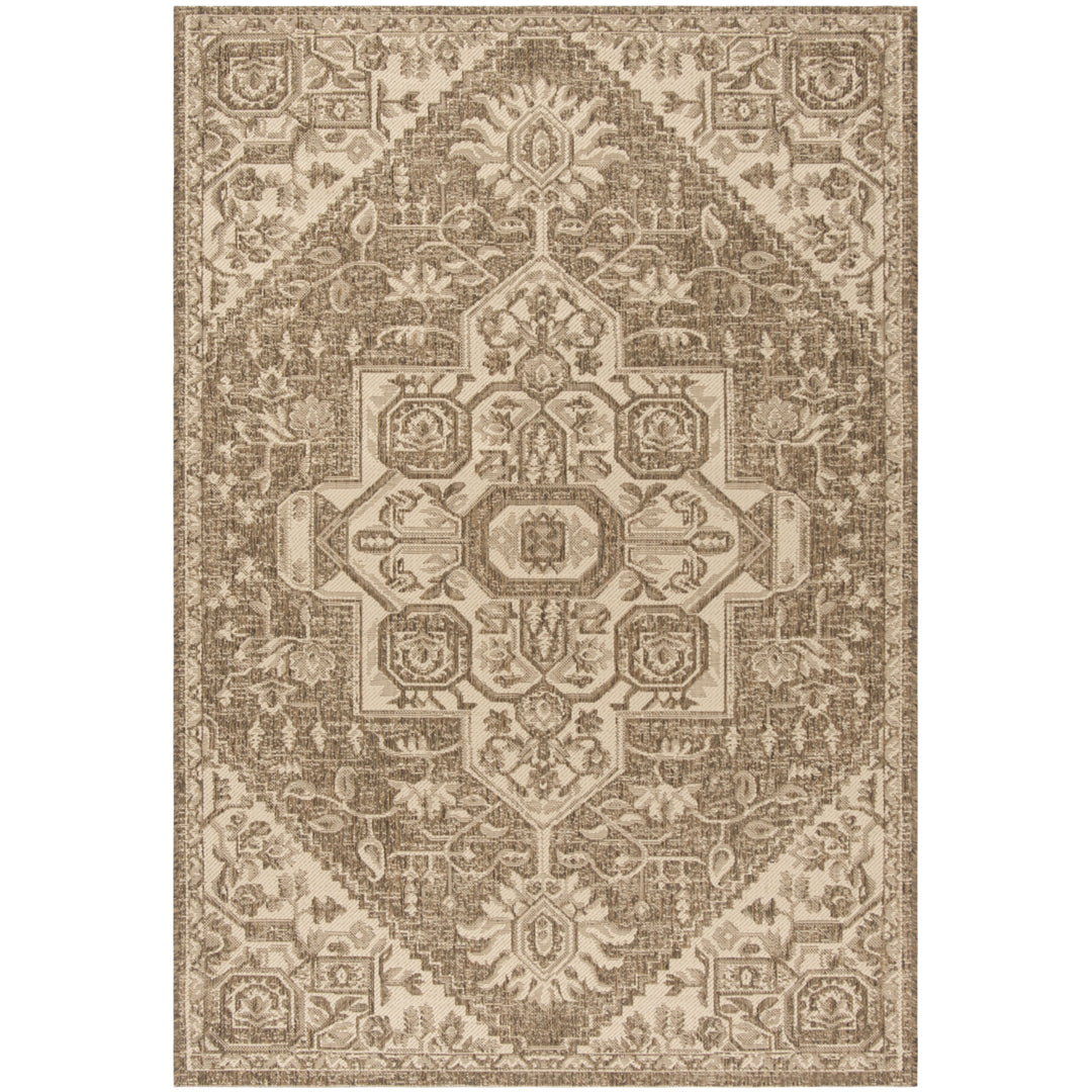 SAFAVIEH Outdoor LND138A Linden Collection Cream / Beige Rug Image 6