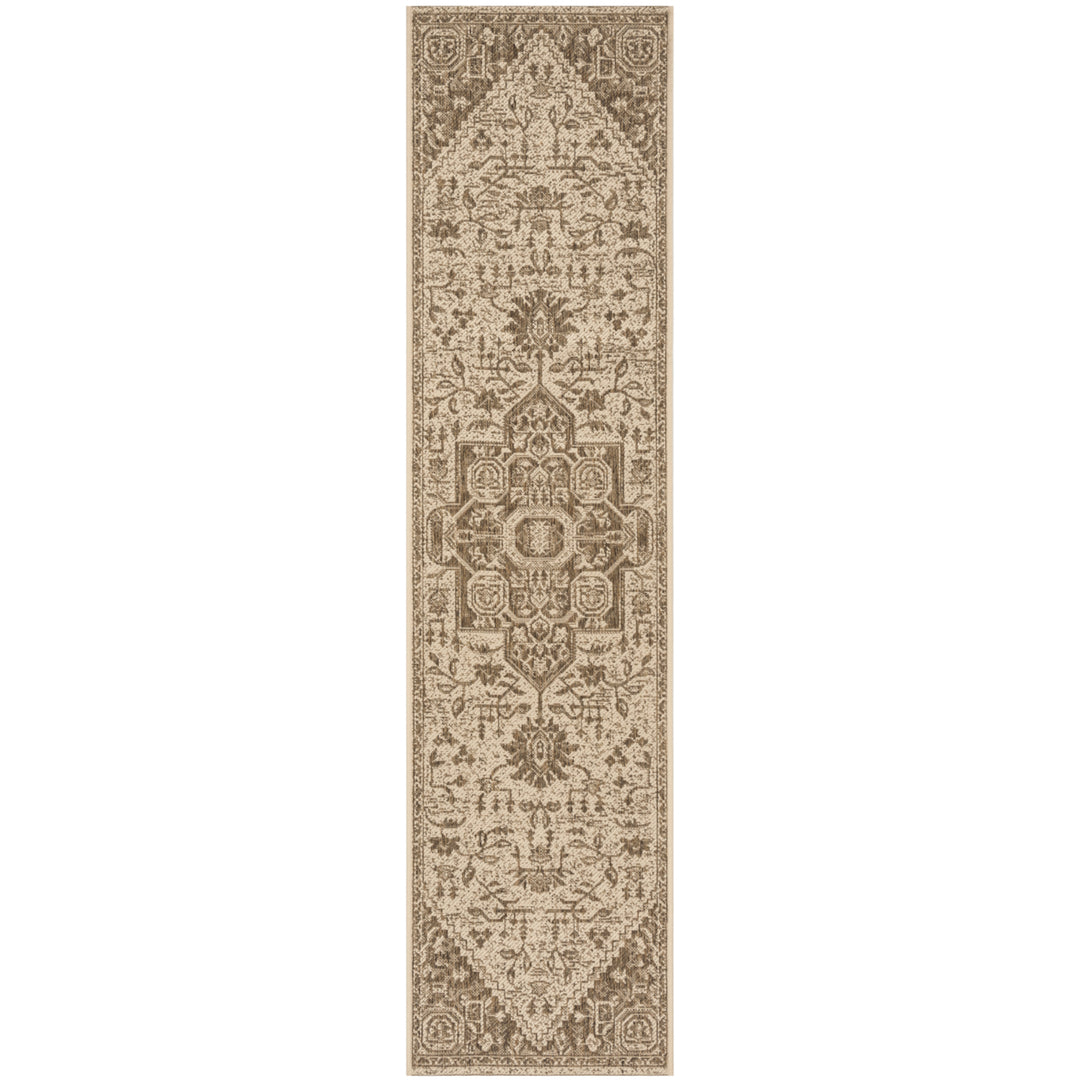 SAFAVIEH Outdoor LND138B Linden Collection Beige / Cream Rug Image 6