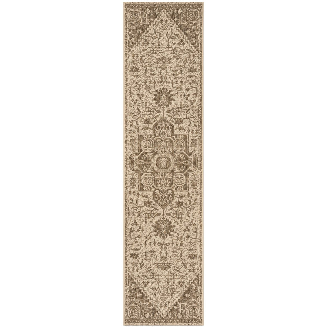 SAFAVIEH Outdoor LND138B Linden Collection Beige / Cream Rug Image 1