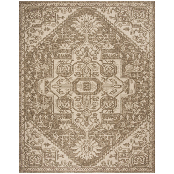 SAFAVIEH Outdoor LND138A Linden Collection Cream / Beige Rug Image 7