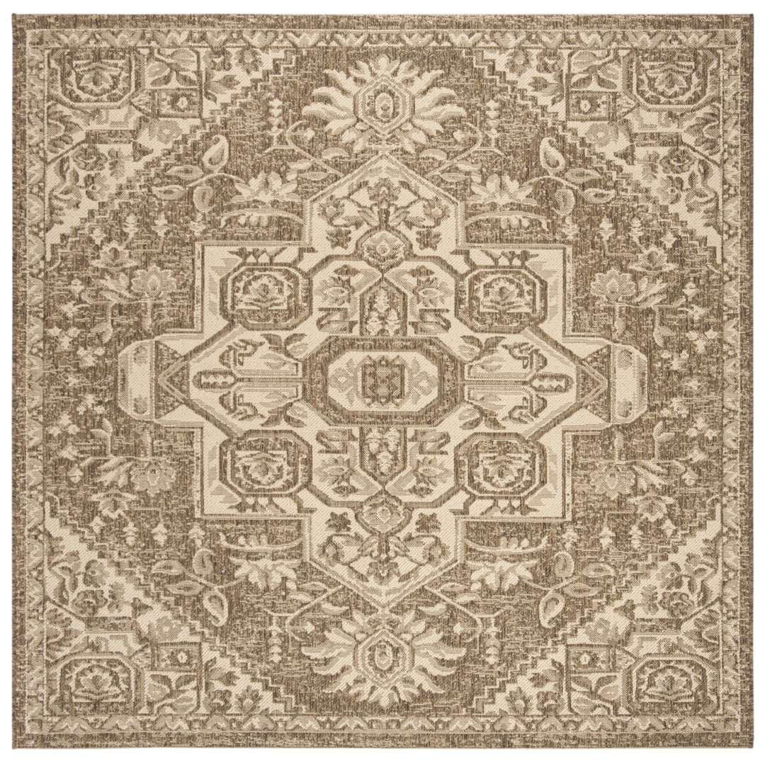 SAFAVIEH Outdoor LND138A Linden Collection Cream / Beige Rug Image 9