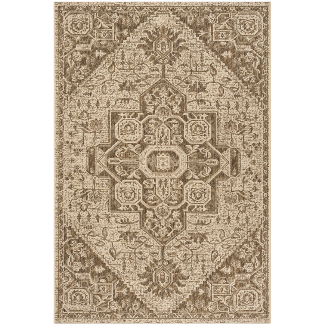 SAFAVIEH Outdoor LND138B Linden Collection Beige / Cream Rug Image 10