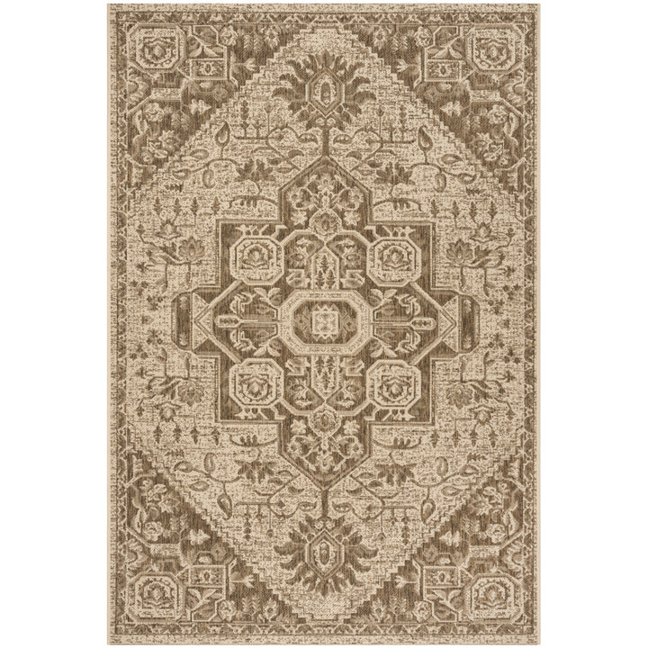 SAFAVIEH Outdoor LND138B Linden Collection Beige / Cream Rug Image 10