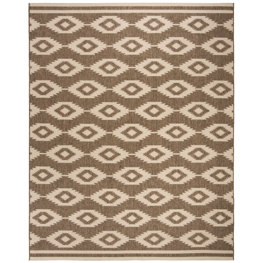 SAFAVIEH Outdoor LND171A Linden Collection Cream / Beige Rug Image 4