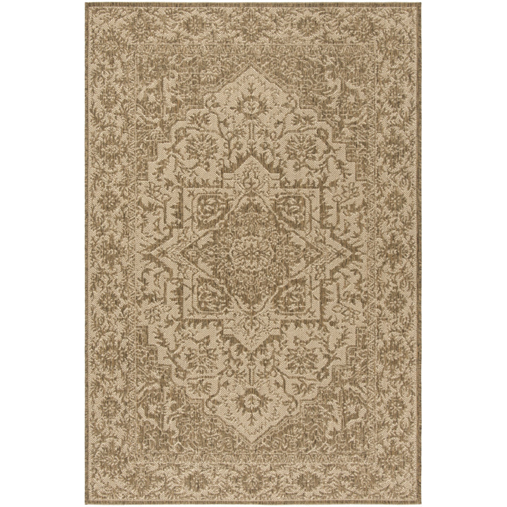 SAFAVIEH Outdoor LND139C Linden Collection Cream / Beige Rug Image 11