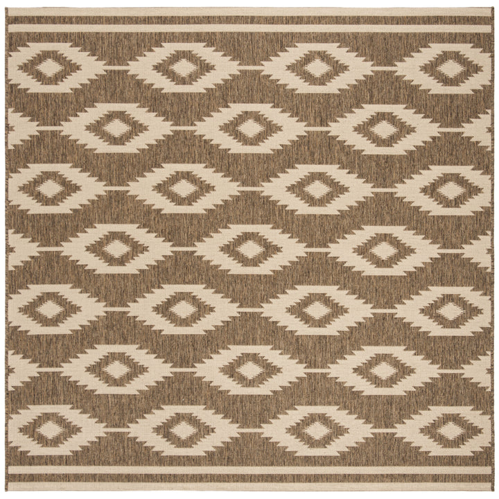 SAFAVIEH Outdoor LND171A Linden Collection Cream / Beige Rug Image 7