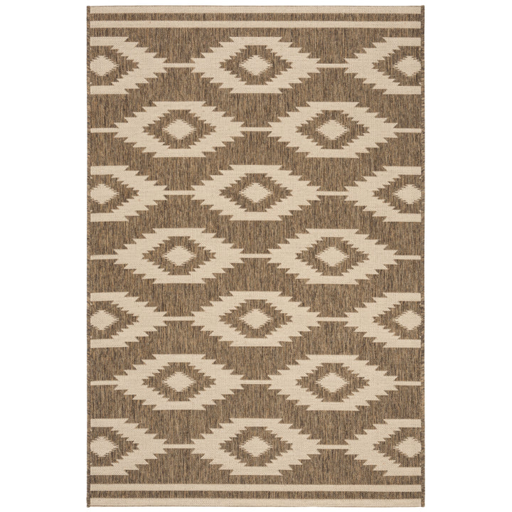 SAFAVIEH Outdoor LND171A Linden Collection Cream / Beige Rug Image 10