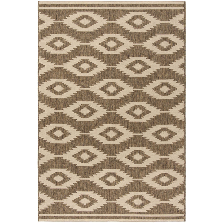 SAFAVIEH Outdoor LND171A Linden Collection Cream / Beige Rug Image 11