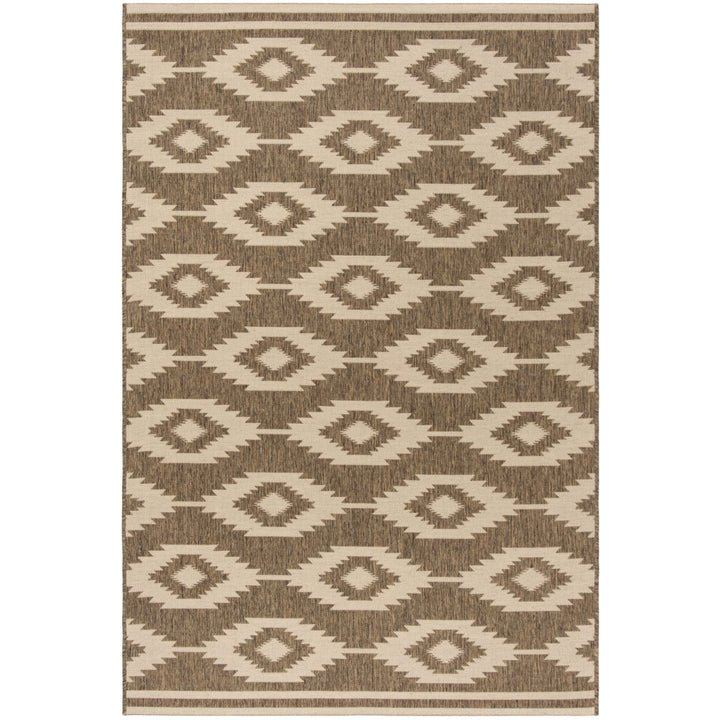 SAFAVIEH Outdoor LND171A Linden Collection Cream / Beige Rug Image 1