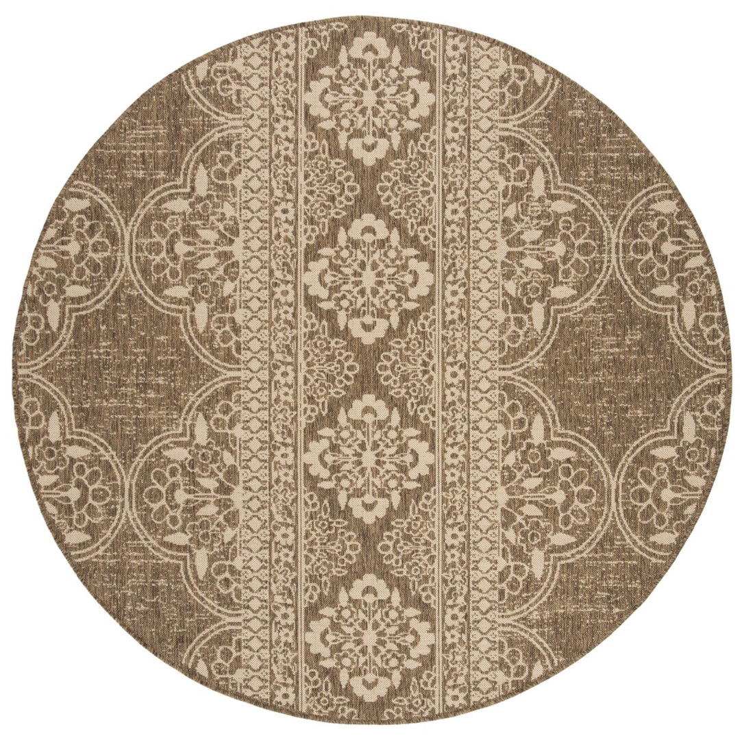 SAFAVIEH Outdoor LND174A Linden Collection Cream / Beige Rug Image 5