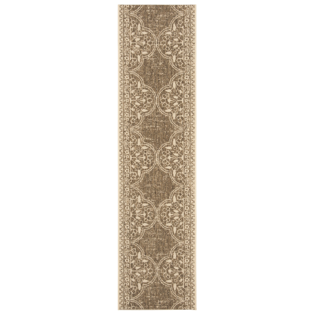 SAFAVIEH Outdoor LND174A Linden Collection Cream / Beige Rug Image 6