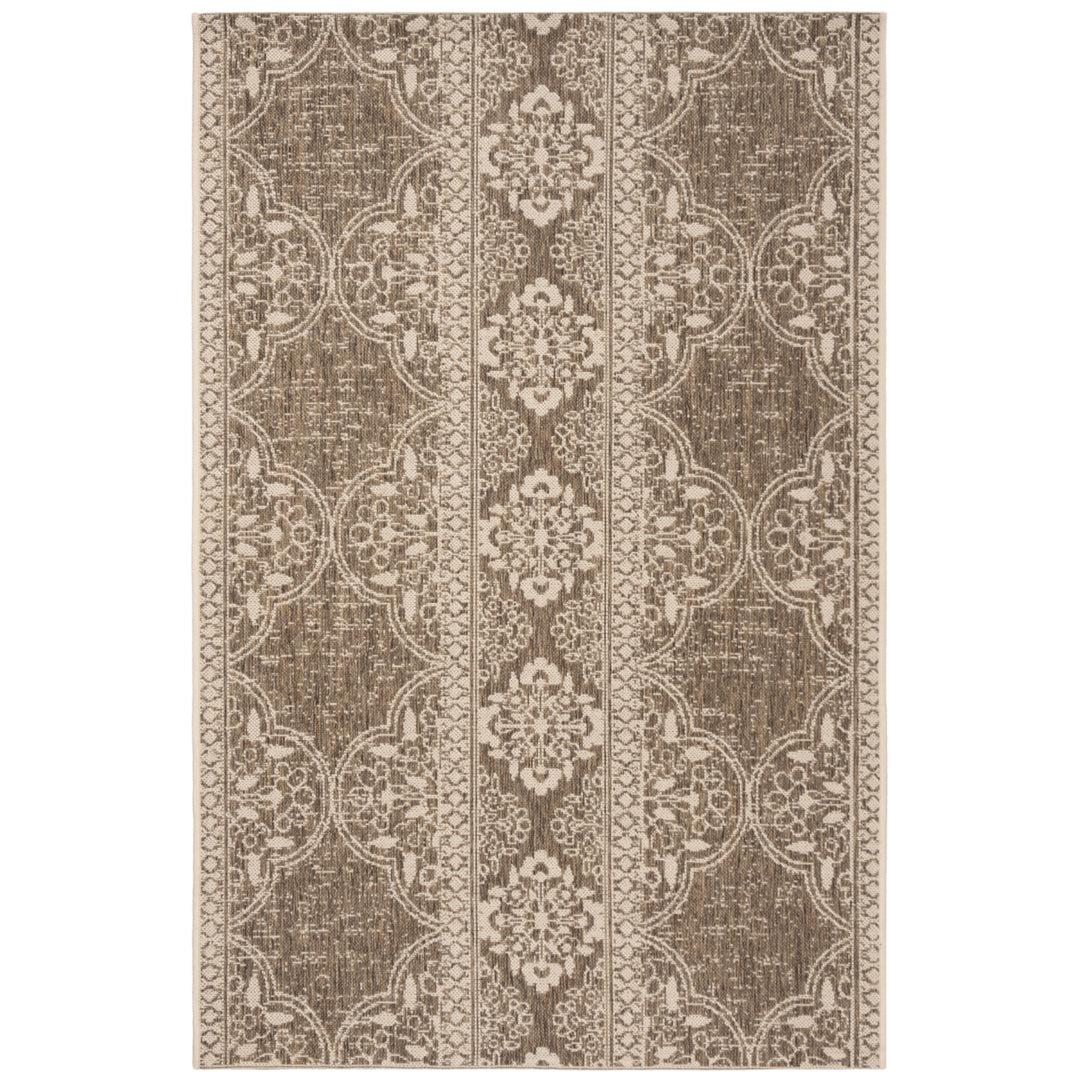 SAFAVIEH Outdoor LND174A Linden Collection Cream / Beige Rug Image 10