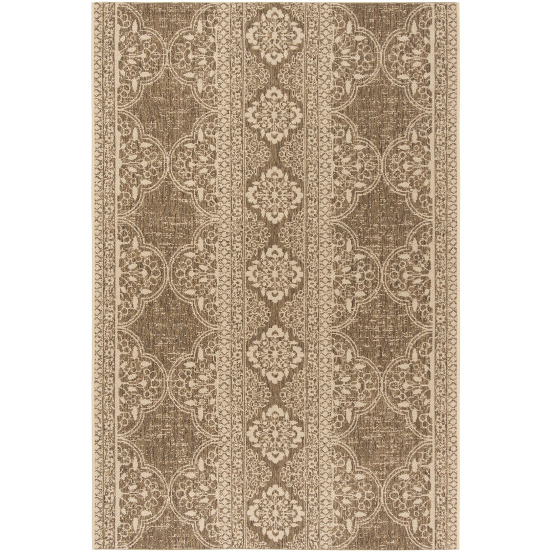 SAFAVIEH Outdoor LND174A Linden Collection Cream / Beige Rug Image 11