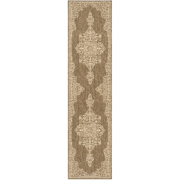 SAFAVIEH Outdoor LND180A Linden Collection Cream / Beige Rug Image 6