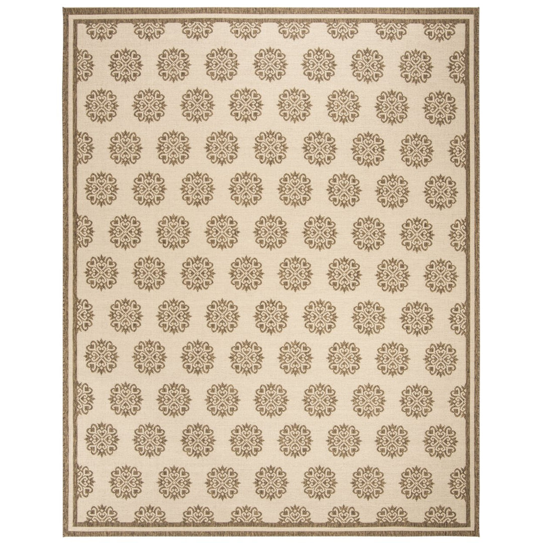 SAFAVIEH Outdoor LND181A Linden Collection Cream / Beige Rug Image 4