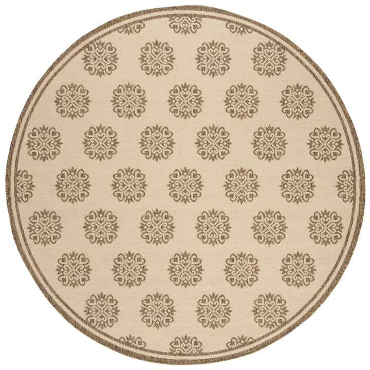 SAFAVIEH Outdoor LND181A Linden Collection Cream / Beige Rug Image 5