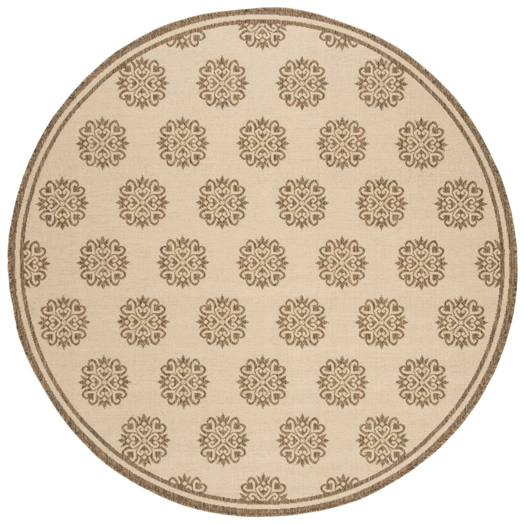 SAFAVIEH Outdoor LND181A Linden Collection Cream / Beige Rug Image 1