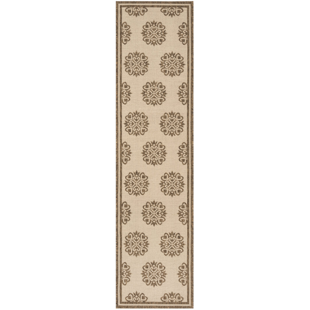 SAFAVIEH Outdoor LND181A Linden Collection Cream / Beige Rug Image 6