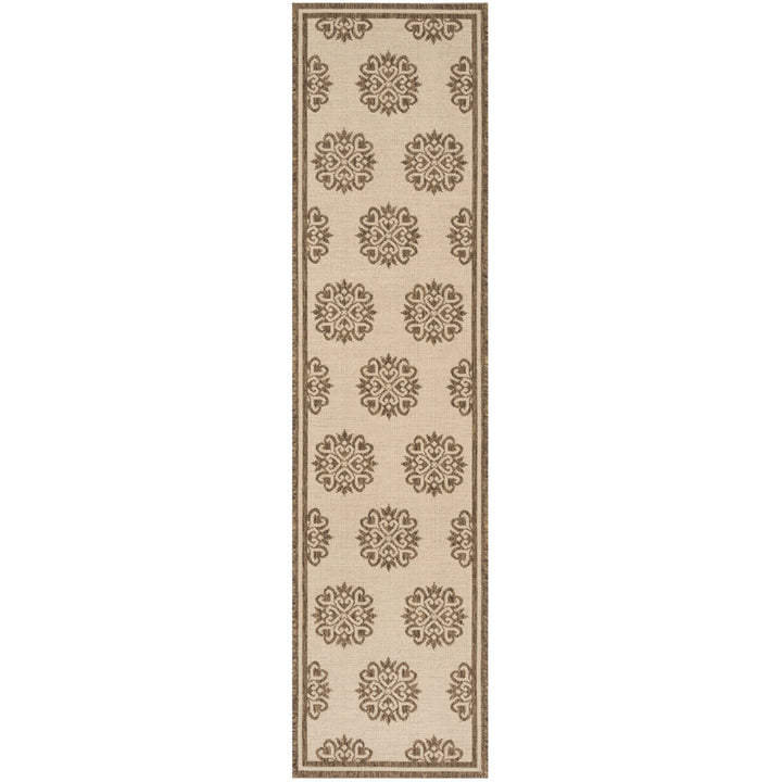 SAFAVIEH Outdoor LND181A Linden Collection Cream / Beige Rug Image 6