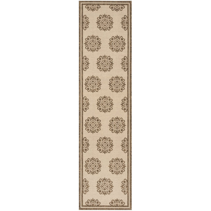 SAFAVIEH Outdoor LND181A Linden Collection Cream / Beige Rug Image 1