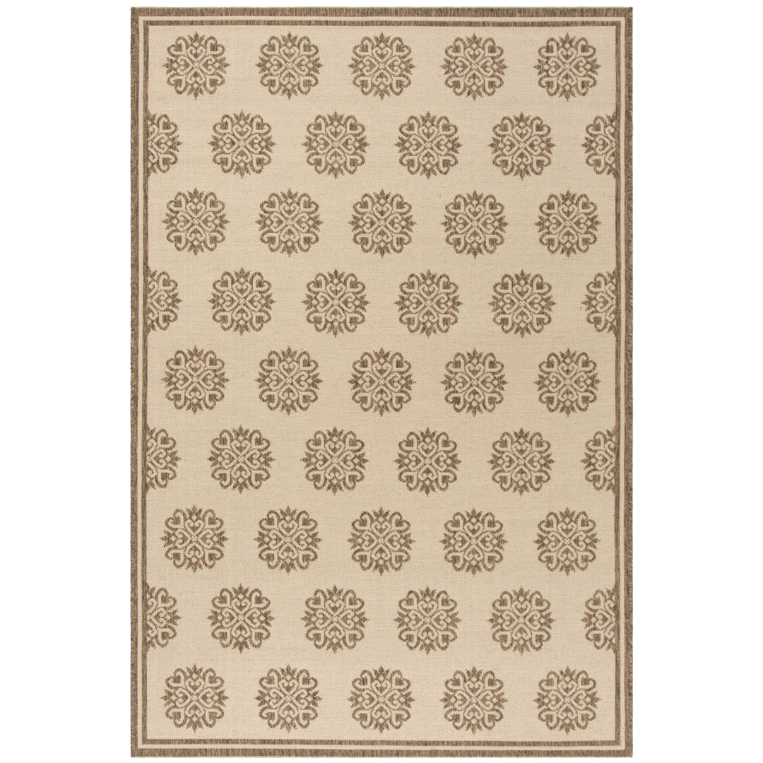 SAFAVIEH Outdoor LND181A Linden Collection Cream / Beige Rug Image 1