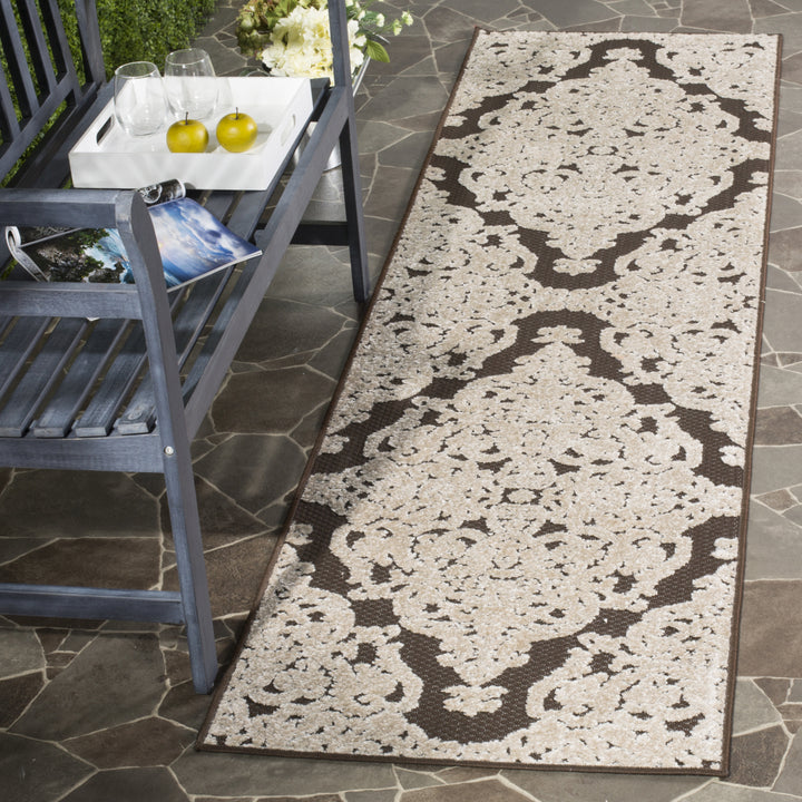 SAFAVIEH Indoor Outdoor MNR152D Monroe Collection Brown Rug Image 3