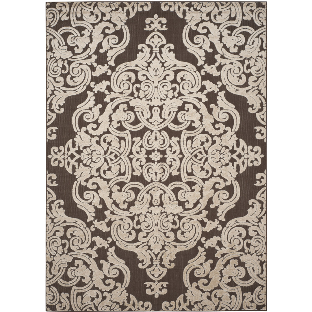 SAFAVIEH Indoor Outdoor MNR152D Monroe Collection Brown Rug Image 4