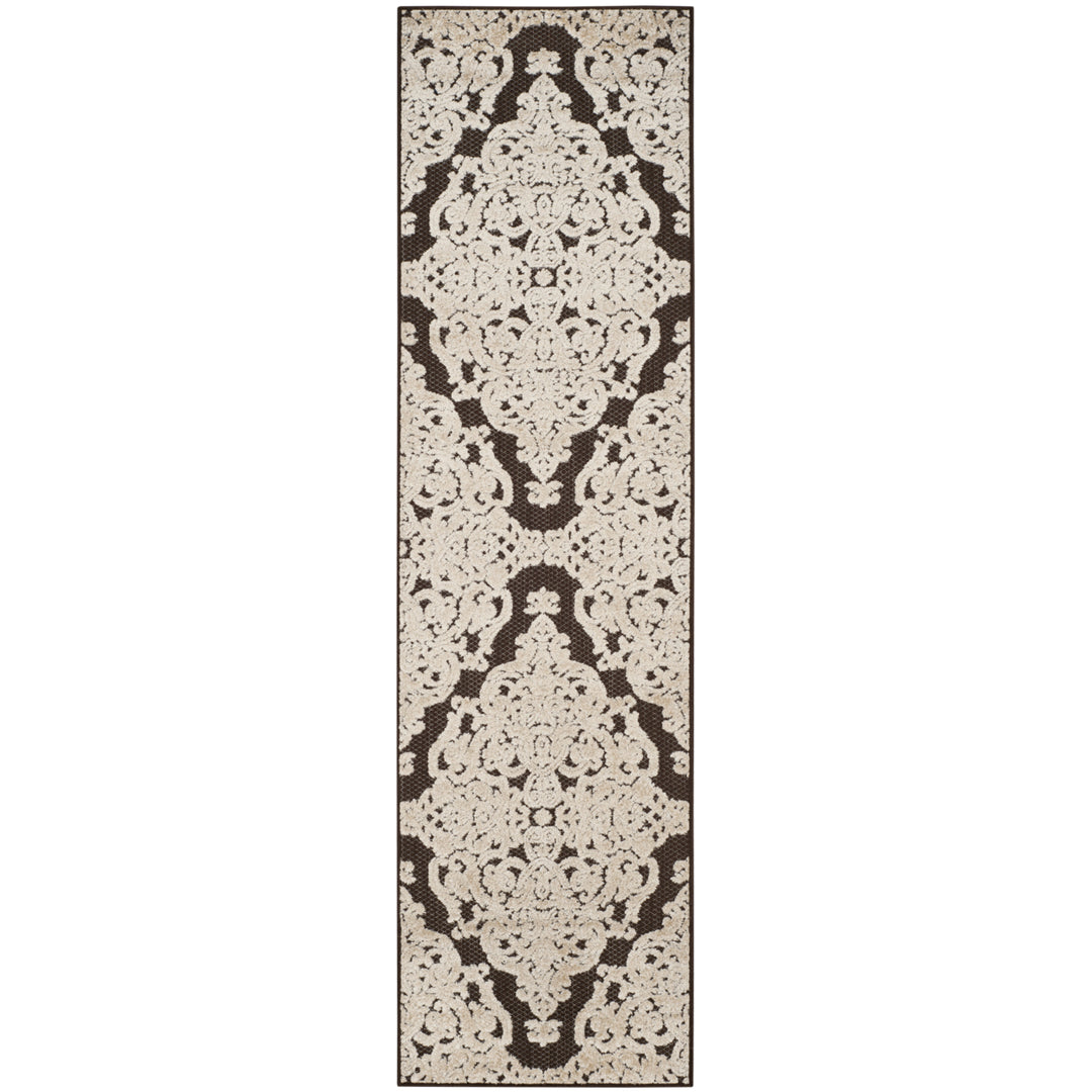 SAFAVIEH Indoor Outdoor MNR152D Monroe Collection Brown Rug Image 6