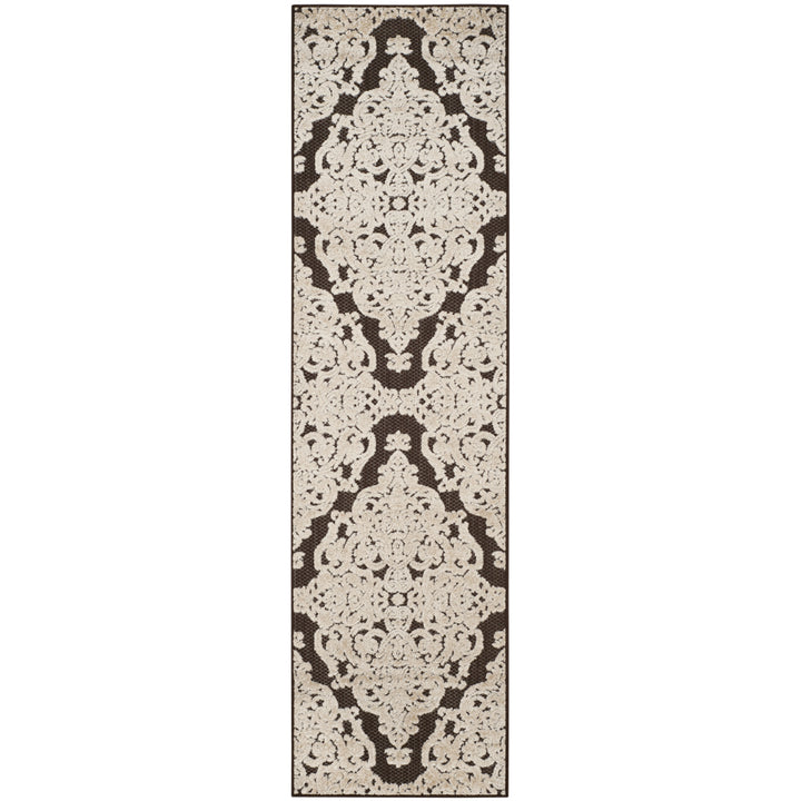 SAFAVIEH Indoor Outdoor MNR152D Monroe Collection Brown Rug Image 6