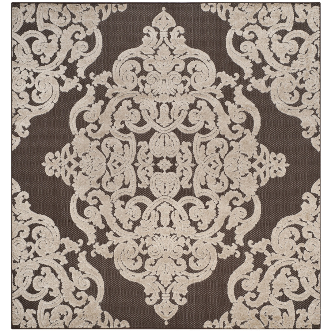 SAFAVIEH Indoor Outdoor MNR152D Monroe Collection Brown Rug Image 7