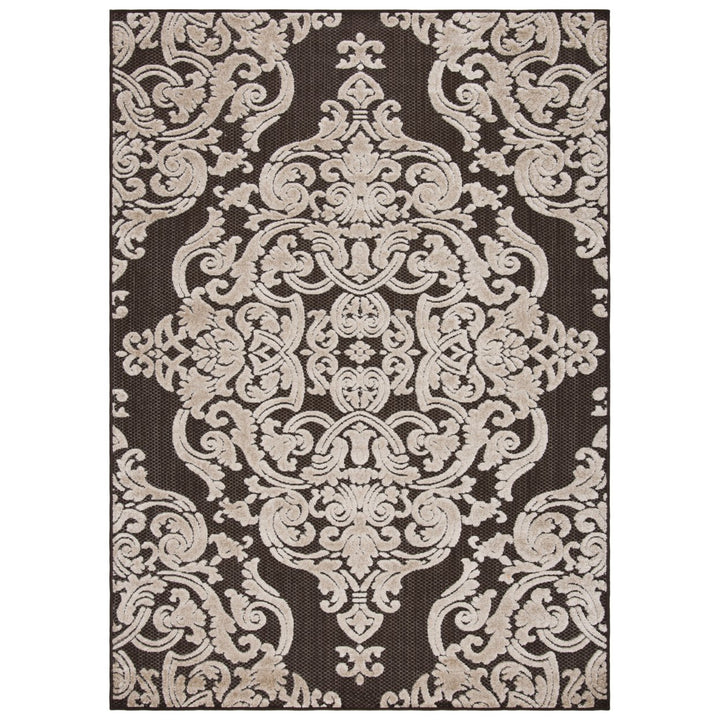 SAFAVIEH Indoor Outdoor MNR152D Monroe Collection Brown Rug Image 10