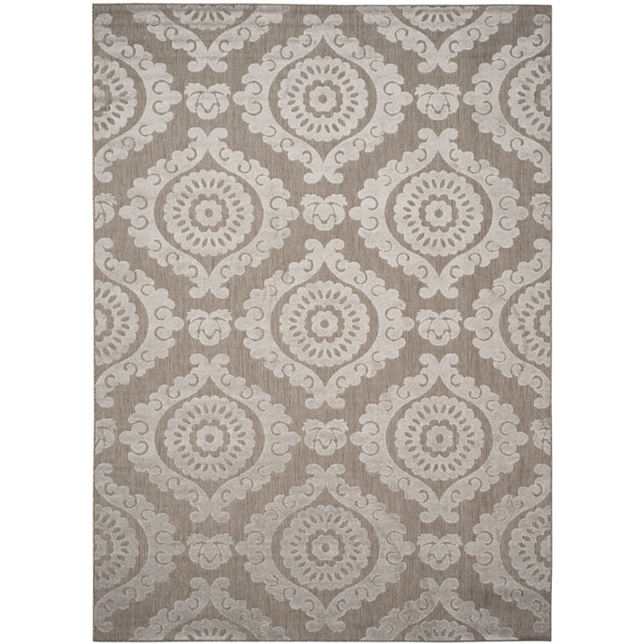 SAFAVIEH Indoor Outdoor MNR158T Monroe Collection Taupe Rug Image 3