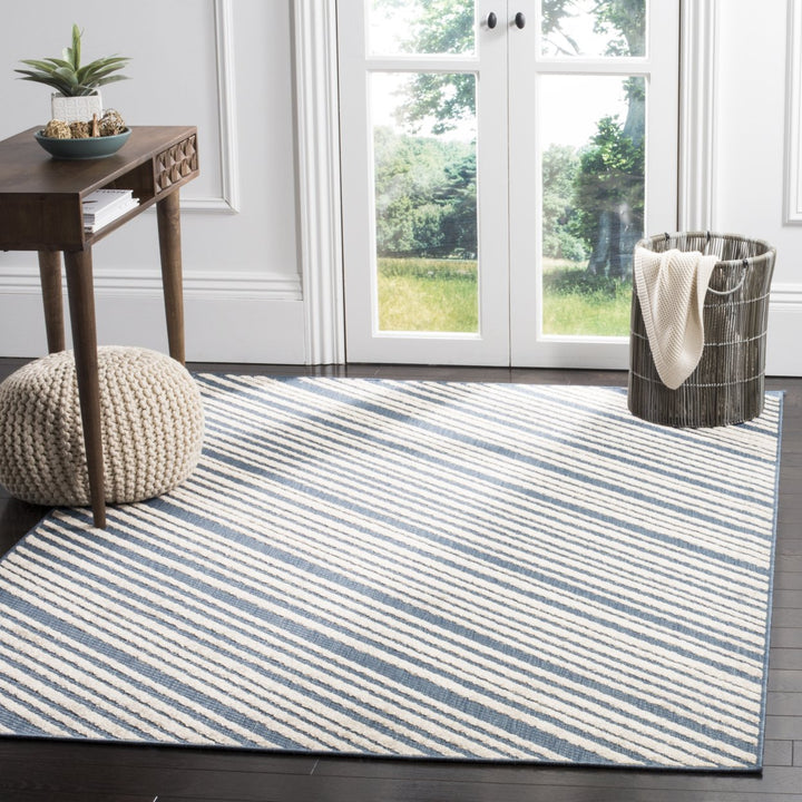 SAFAVIEH Indoor Outdoor MNR159A Monroe Collection Blue Rug Image 1