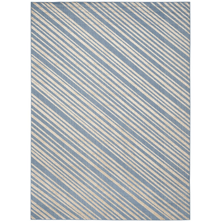 SAFAVIEH Indoor Outdoor MNR159A Monroe Collection Blue Rug Image 2