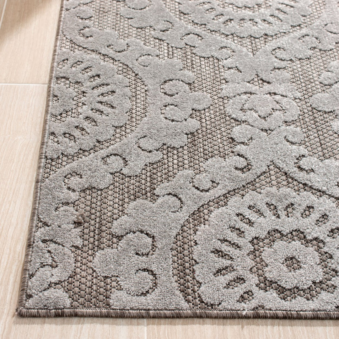 SAFAVIEH Indoor Outdoor MNR158T Monroe Collection Taupe Rug Image 5