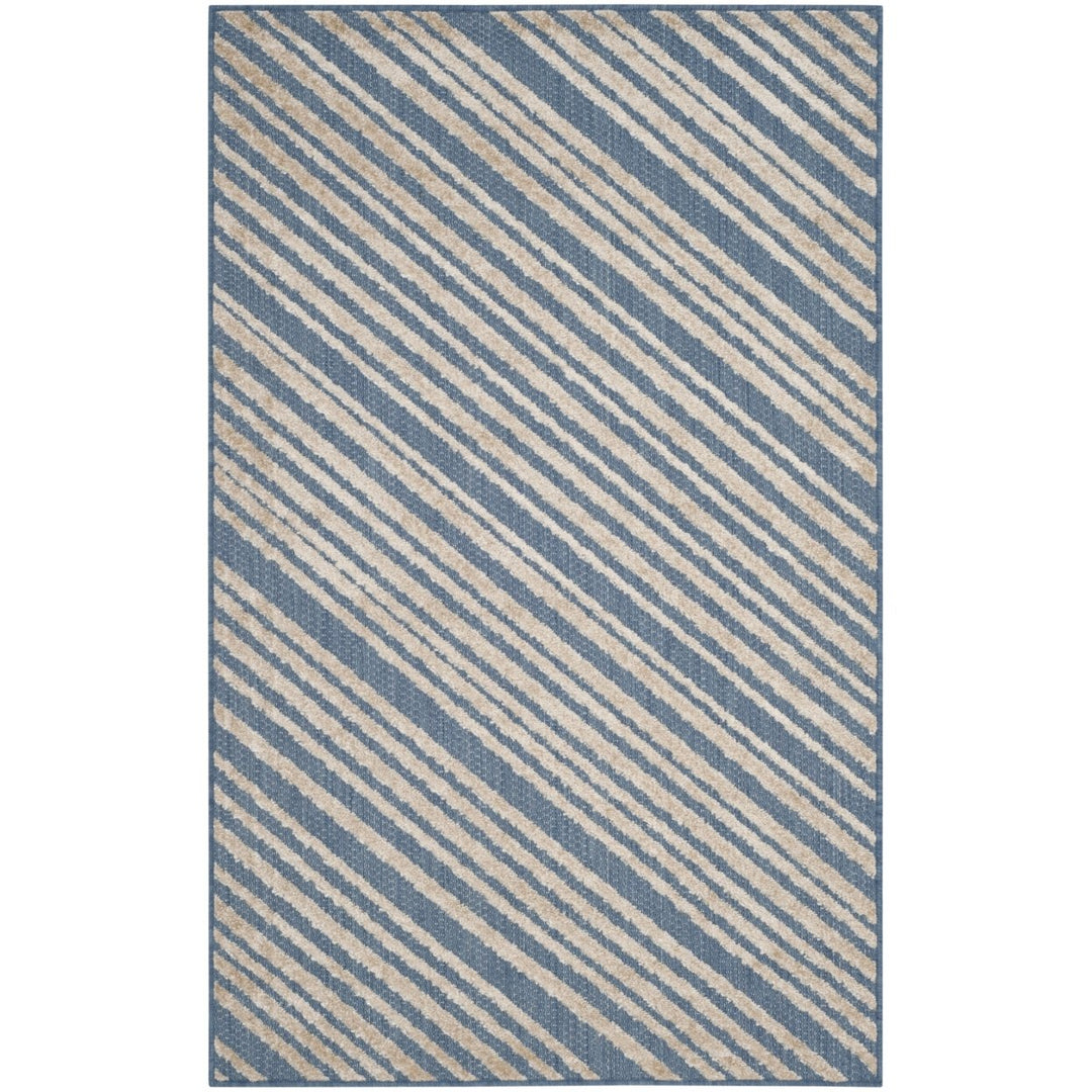 SAFAVIEH Indoor Outdoor MNR159A Monroe Collection Blue Rug Image 5