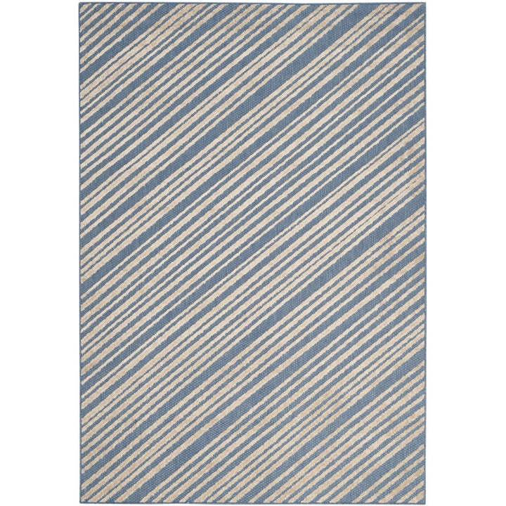 SAFAVIEH Indoor Outdoor MNR159A Monroe Collection Blue Rug Image 6