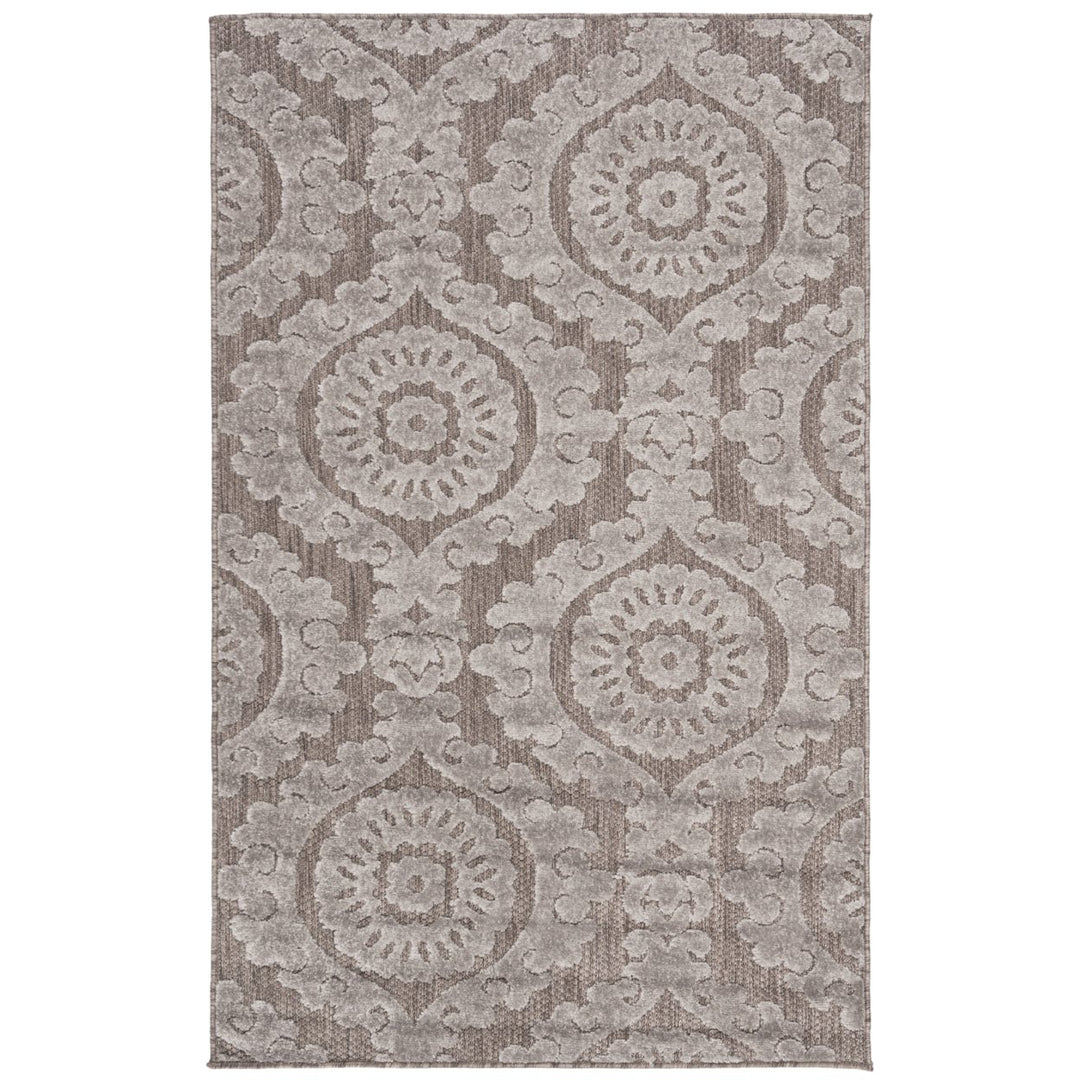 SAFAVIEH Indoor Outdoor MNR158T Monroe Collection Taupe Rug Image 9