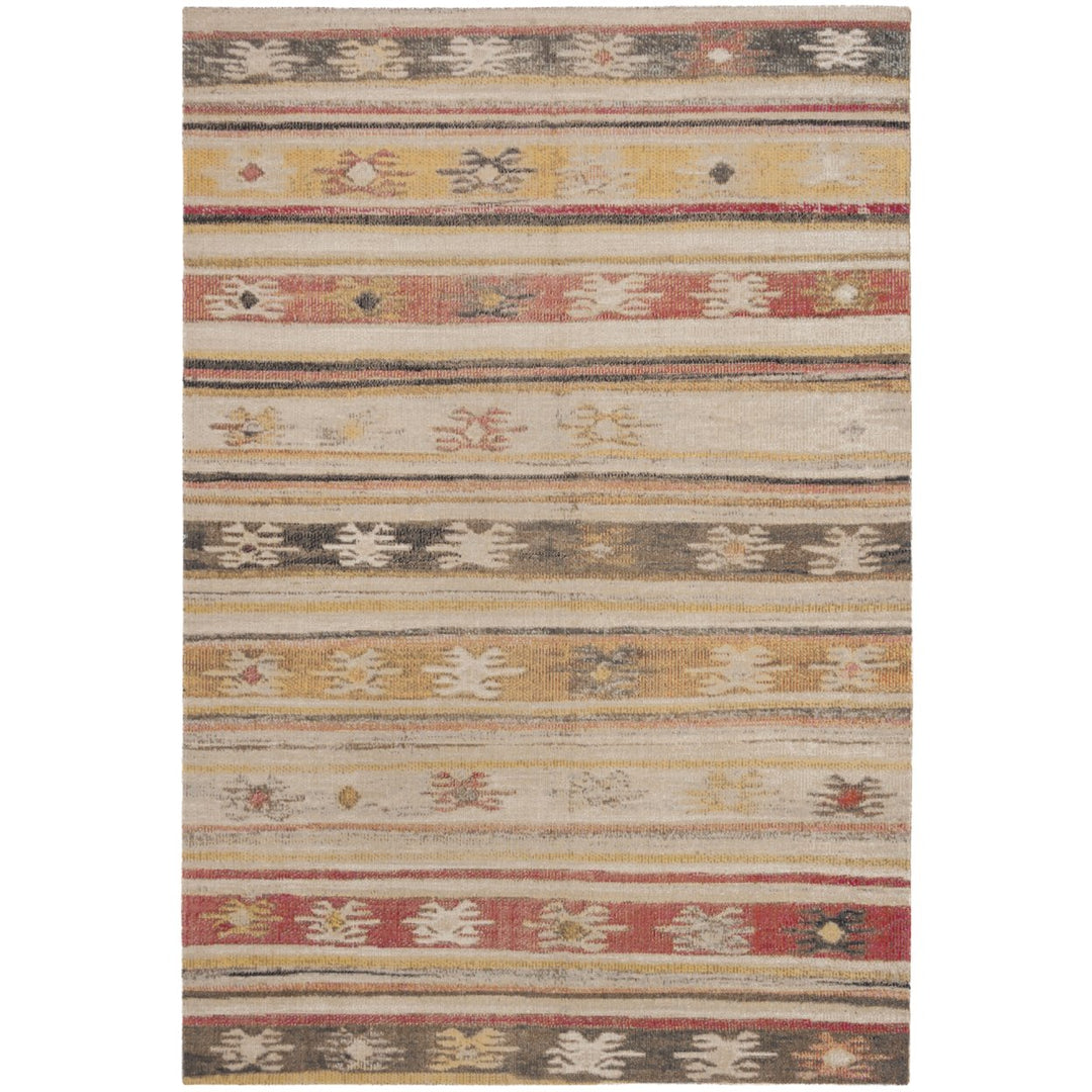 SAFAVIEH Outdoor MTG238E Montage Collection Taupe / Multi Rug Image 1