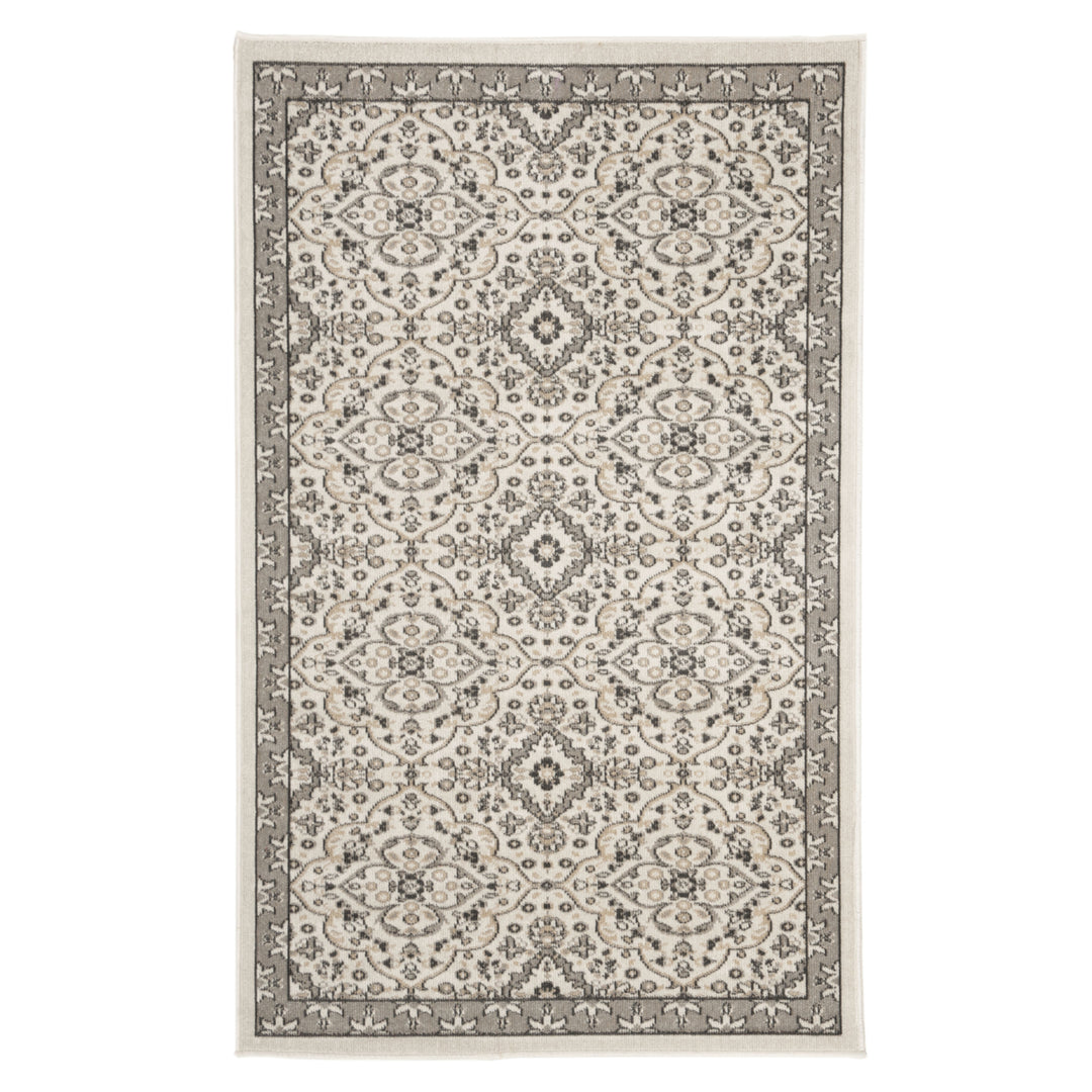 SAFAVIEH Outdoor MTG283A Montage Collection Ivory / Grey Rug Image 9