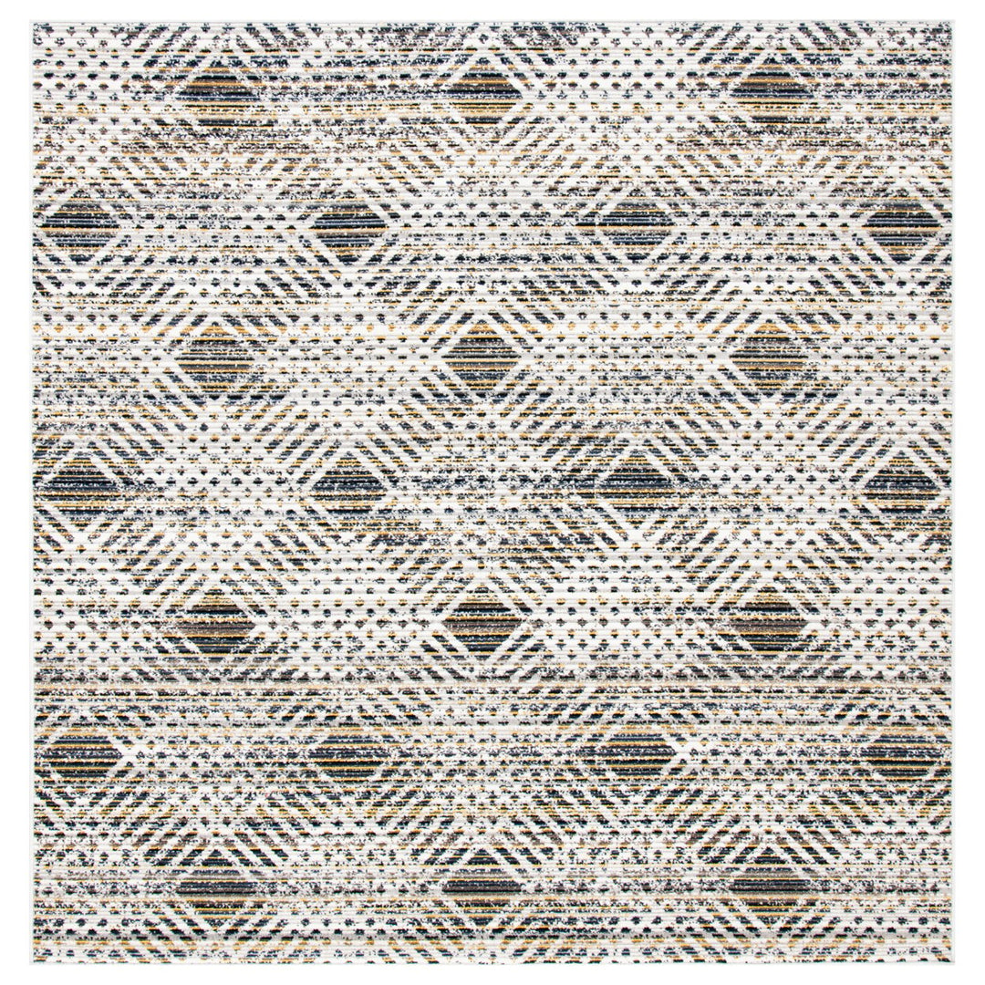 SAFAVIEH Indoor Outdoor MTG341F Montage Dark Grey / Grey Rug Image 7