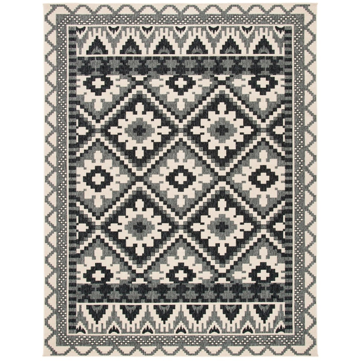 SAFAVIEH Outdoor VER096-3413 Veranda Beige / Grey Rug Image 1